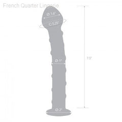 7.5” Blue Spiral Glass Dildo-French Quarter Lingerie 7.5” Blue Spiral Glass Dildo-French Quarter Lingerie