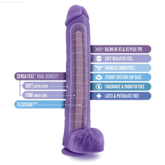 Blush Au Naturel Bold Daddy Realistic 14-Inch Long Dildo With Balls & Suction Cup Base-French Quarter Lingerie Blush Au Naturel Bold Daddy Realistic 14-Inch Long Dildo With Balls & Suction Cup Base-French Quarter Lingerie