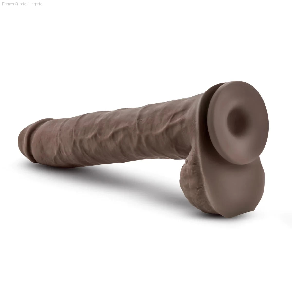 Au Naturel Daddy Realistic 14-Inch Long Dildo With Balls & Suction Cup Base-French Quarter Lingerie Au Naturel Daddy Realistic 14-Inch Long Dildo With Balls & Suction Cup Base-French Quarter Lingerie