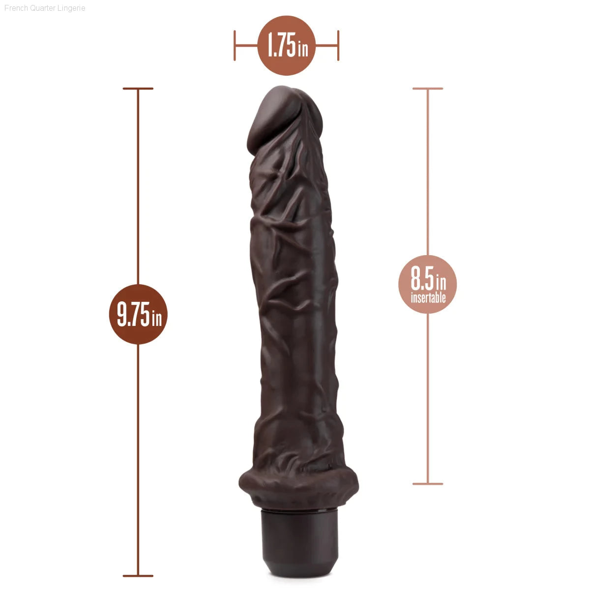 Dr. Skin Silicone Dr. Richard 9.75-Inch Long Vibrating Dildo-French Quarter Lingerie Dr. Skin Silicone Dr. Richard 9.75-Inch Long Vibrating Dildo-French Quarter Lingerie