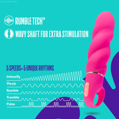 Aria Amazing AF Fuchsia 6.25-Inch Loop Handle Vibrator-French Quarter Lingerie Aria Amazing AF Fuchsia 6.25-Inch Loop Handle Vibrator-French Quarter Lingerie