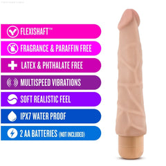 Dr. Skin Cock Vibe 1 Realistic 9-Inch Long Vibrating Dildo-French Quarter Lingerie Dr. Skin Cock Vibe 1 Realistic 9-Inch Long Vibrating Dildo-French Quarter Lingerie