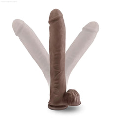 Au Naturel Daddy Realistic 14-Inch Long Dildo With Balls & Suction Cup Base-French Quarter Lingerie Au Naturel Daddy Realistic 14-Inch Long Dildo With Balls & Suction Cup Base-French Quarter Lingerie