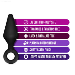 Luxe Night Rimmer Kit - Anal Plug With Handle Luxe Night Rimmer Kit - Anal Plug With Handle