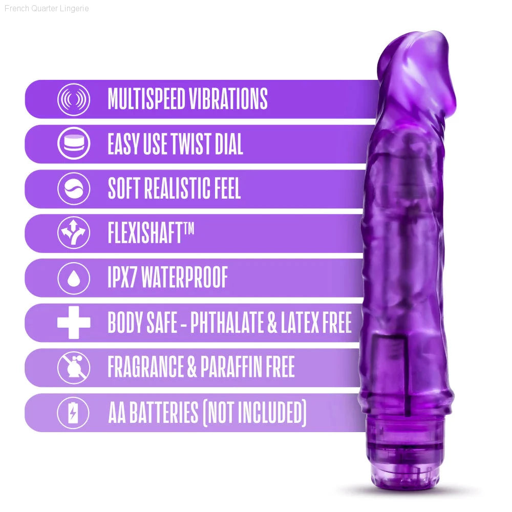 B Yours Vibe 6 Realistic 8.5-Inch Long Vibrating Dildo-French Quarter Lingerie B Yours Vibe 6 Realistic 8.5-Inch Long Vibrating Dildo-French Quarter Lingerie