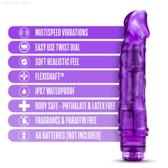 B Yours Vibe 6 Realistic 8.5-Inch Long Vibrating Dildo-French Quarter Lingerie B Yours Vibe 6 Realistic 8.5-Inch Long Vibrating Dildo-French Quarter Lingerie