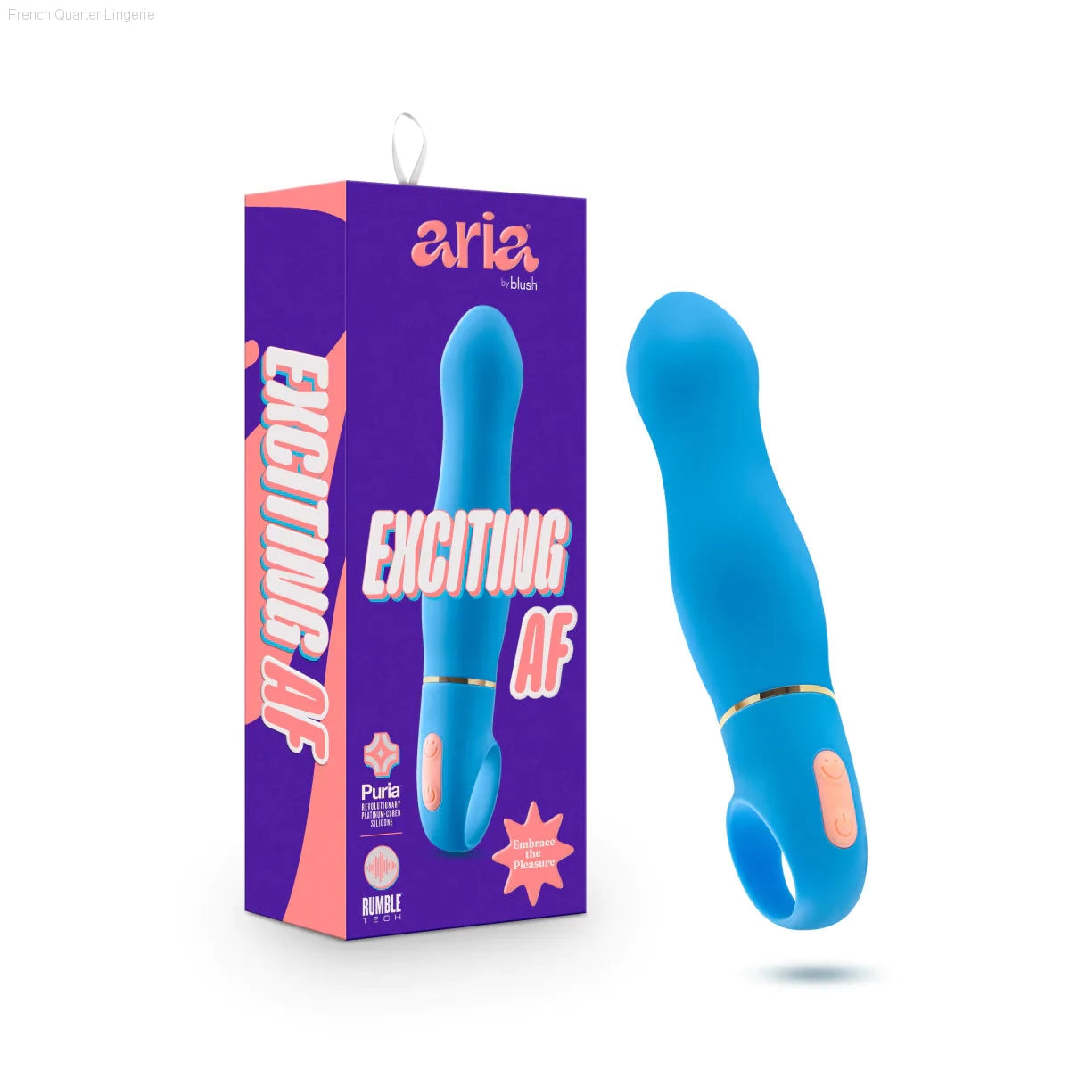 Aria Exciting AF G-Spot 6.25-Inch Loop Handle Vibrator-French Quarter Lingerie Aria Exciting AF G-Spot 6.25-Inch Loop Handle Vibrator-French Quarter Lingerie