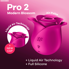 Rechargeable Vibrators - Pro 2 Modern Blossom - Air-Pulse Vibrator Rechargeable Vibrators - Pro 2 Modern Blossom - Air-Pulse Vibrator