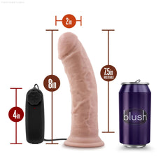 Dr. Skin Dr. Joe Realistic 8.0-Inch Long Remote Control Vibrating Dildo With Suction Cup Base-French Quarter Lingerie Dr. Skin Dr. Joe Realistic 8.0-Inch Long Remote Control Vibrating Dildo With Suction Cup Base-French Quarter Lingerie