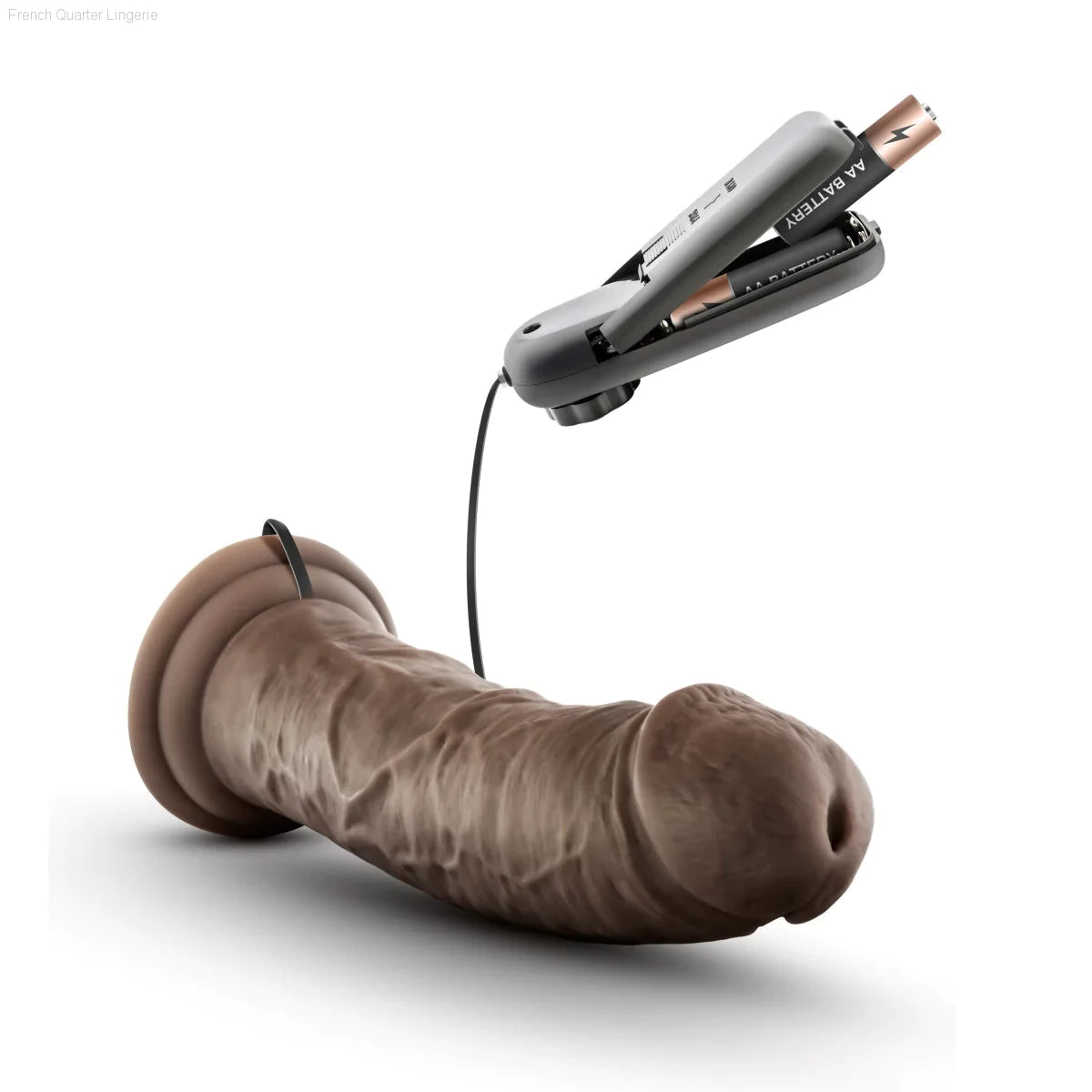 Dr. Skin Dr. Joe Realistic 8.0-Inch Long Remote Control Vibrating Dildo With Suction Cup Base-French Quarter Lingerie Dr. Skin Dr. Joe Realistic 8.0-Inch Long Remote Control Vibrating Dildo With Suction Cup Base-French Quarter Lingerie