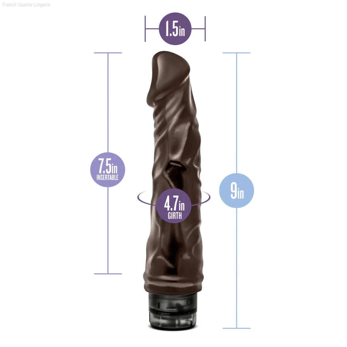 Dr. Skin Cock Vibe 6 Realistic 8.75-Inch Long Vibrating Dildo-French Quarter Lingerie Dr. Skin Cock Vibe 6 Realistic 8.75-Inch Long Vibrating Dildo-French Quarter Lingerie