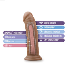Au Naturel 8 Inch Dildo With Suction Cup-French Quarter Lingerie Au Naturel 8 Inch Dildo With Suction Cup-French Quarter Lingerie