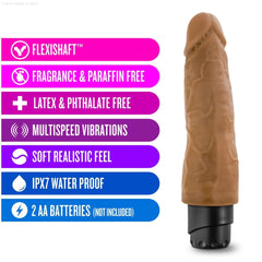 Dr. Skin Cock Vibe 14 Realistic 8-Inch Long Vibrating Dildo-French Quarter Lingerie Dr. Skin Cock Vibe 14 Realistic 8-Inch Long Vibrating Dildo-French Quarter Lingerie