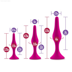 Luxe Beginner Kit Anal Plug With Suction Cup Base Luxe Beginner Kit Anal Plug With Suction Cup Base