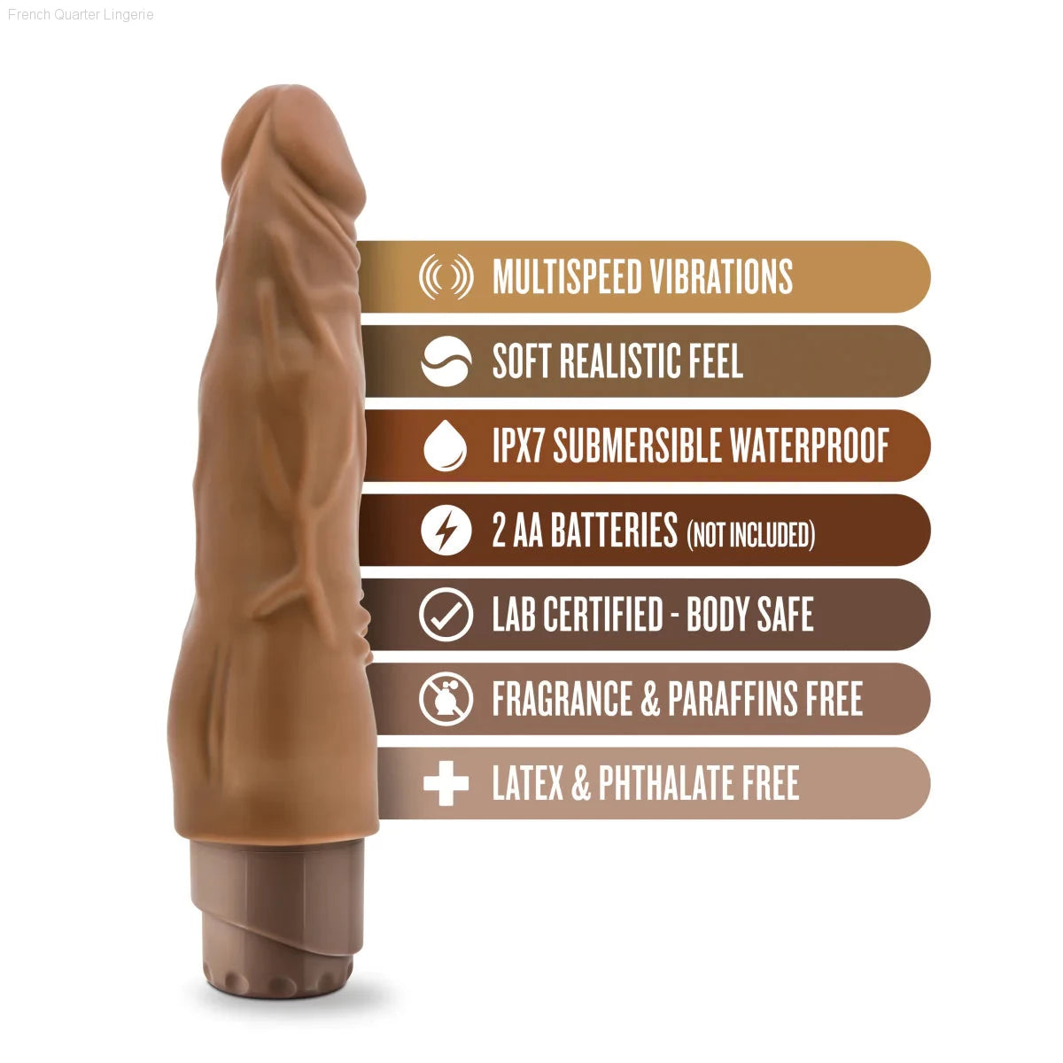 Dr. Skin Cock Vibe 4 Realistic 8-Inch Long Vibrating Dildo-French Quarter Lingerie Dr. Skin Cock Vibe 4 Realistic 8-Inch Long Vibrating Dildo-French Quarter Lingerie