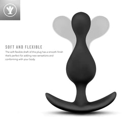 Luxe Explore 4.5-Inch Anal Plug With Handle Luxe Explore 4.5-Inch Anal Plug With Handle