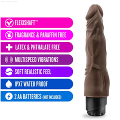 Dr. Skin Cock Vibe 4 Realistic 8-Inch Long Vibrating Dildo-French Quarter Lingerie Dr. Skin Cock Vibe 4 Realistic 8-Inch Long Vibrating Dildo-French Quarter Lingerie