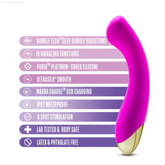 Aria Bangin' AF G-Spot  7.25-Inch Vibrator-French Quarter Lingerie Aria Bangin' AF G-Spot  7.25-Inch Vibrator-French Quarter Lingerie