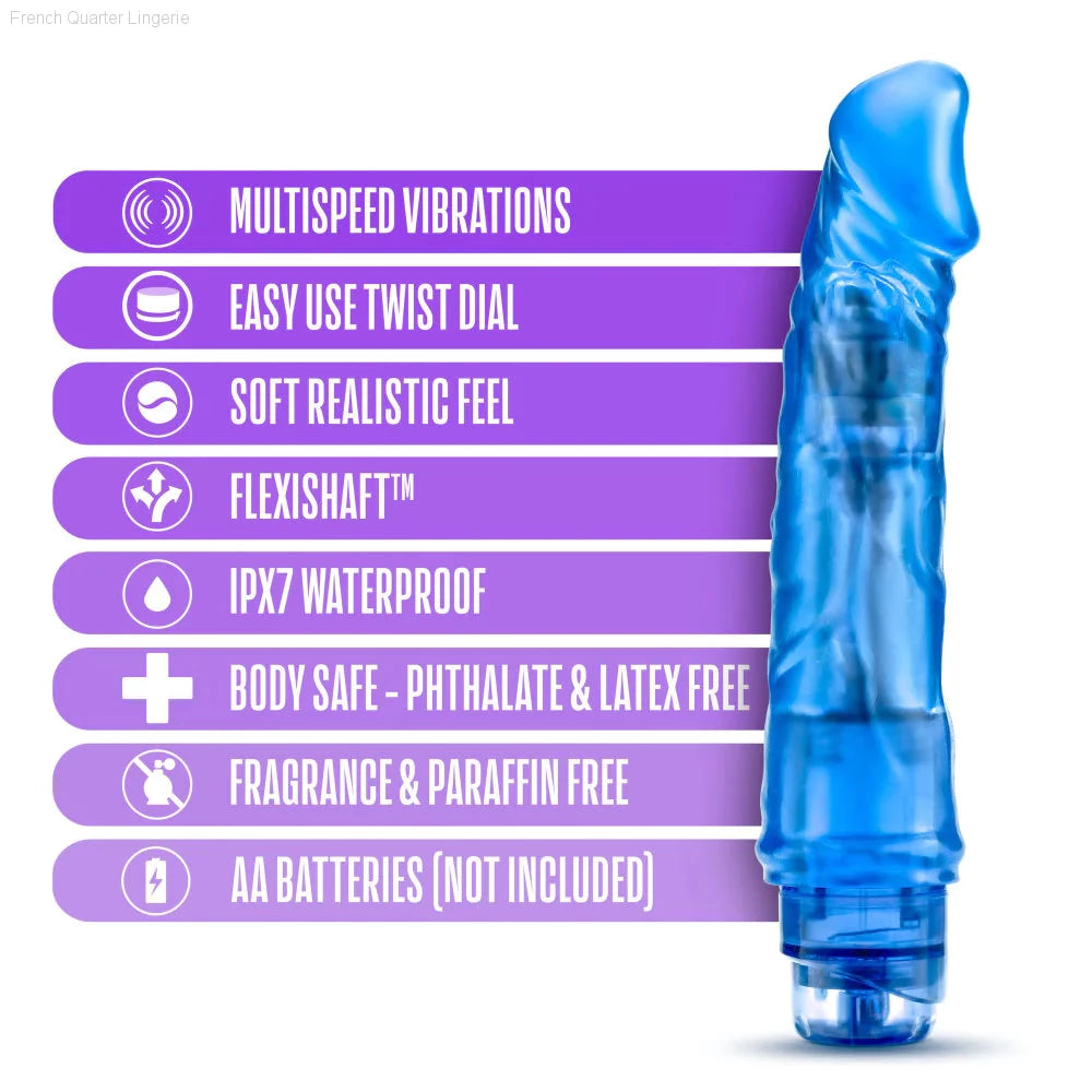B Yours Vibe 6 Realistic 8.5-Inch Long Vibrating Dildo-French Quarter Lingerie B Yours Vibe 6 Realistic 8.5-Inch Long Vibrating Dildo-French Quarter Lingerie