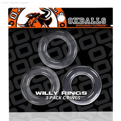 WILLY RINGS insane-stretch 3-pack cockrings/stacker ball rings WILLY RINGS insane-stretch 3-pack cockrings/stacker ball rings