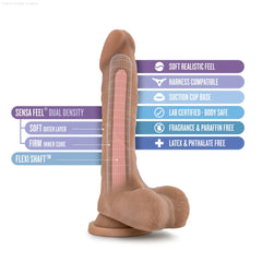Au Naturel Mister Perfect Realistic 8.5-Inch Long Dildo With Balls & Suction Cup Base-French Quarter Lingerie Au Naturel Mister Perfect Realistic 8.5-Inch Long Dildo With Balls & Suction Cup Base-French Quarter Lingerie