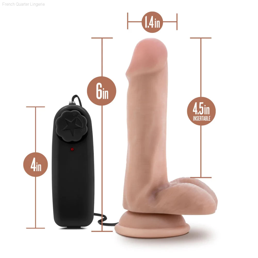 Dr. Skin Dr. Rob Realistic 6-Inch Long Remote Control Vibrating Dildo With Suction Cup Base-French Quarter Lingerie Dr. Skin Dr. Rob Realistic 6-Inch Long Remote Control Vibrating Dildo With Suction Cup Base-French Quarter Lingerie