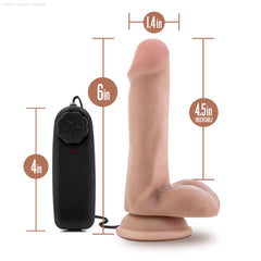 Dr. Skin Dr. Rob Realistic 6-Inch Long Remote Control Vibrating Dildo With Suction Cup Base-French Quarter Lingerie Dr. Skin Dr. Rob Realistic 6-Inch Long Remote Control Vibrating Dildo With Suction Cup Base-French Quarter Lingerie