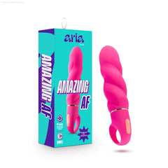 Aria Amazing AF Fuchsia 6.25-Inch Loop Handle Vibrator-French Quarter Lingerie Aria Amazing AF Fuchsia 6.25-Inch Loop Handle Vibrator-French Quarter Lingerie