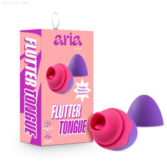 Aria Flutter Tongue 2.5-Inch Vibrating Rechargeable Mini Vibrator-French Quarter Lingerie Aria Flutter Tongue 2.5-Inch Vibrating Rechargeable Mini Vibrator-French Quarter Lingerie