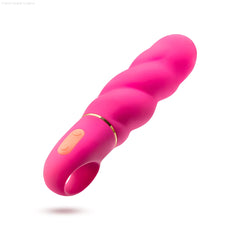 Aria Amazing AF Fuchsia 6.25-Inch Loop Handle Vibrator-French Quarter Lingerie Aria Amazing AF Fuchsia 6.25-Inch Loop Handle Vibrator-French Quarter Lingerie