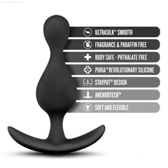 Luxe Explore 4.5-Inch Anal Plug With Handle Luxe Explore 4.5-Inch Anal Plug With Handle