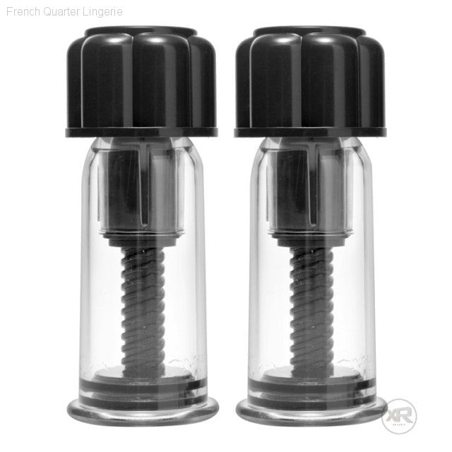 Black Maxxx Powerful Twist Nipple Suckers-French Quarter Lingerie Black Maxxx Powerful Twist Nipple Suckers-French Quarter Lingerie