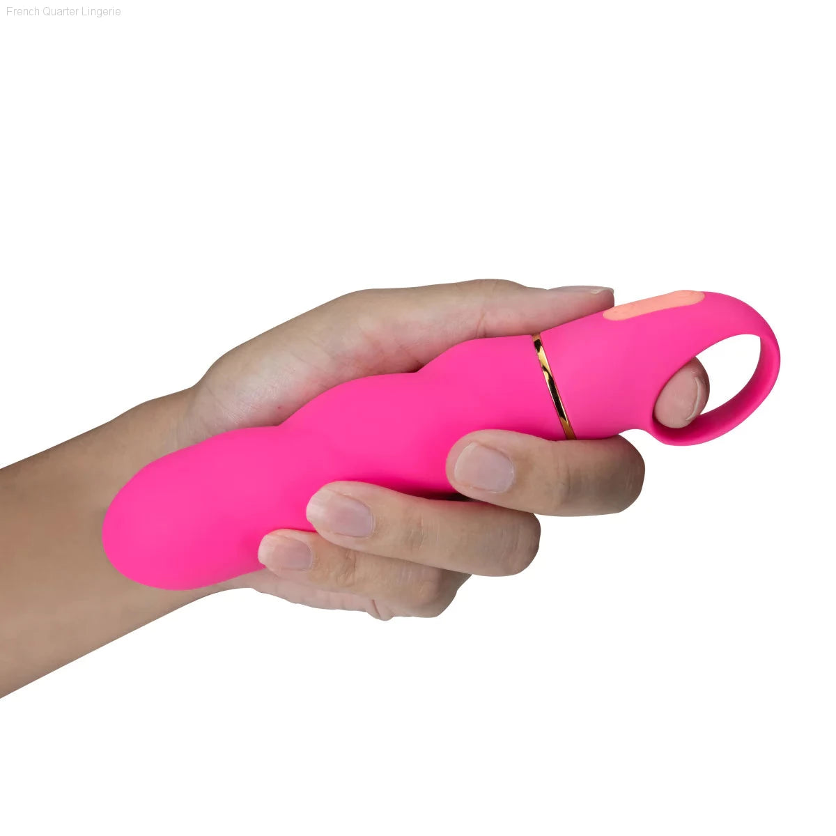 Aria Amazing AF Fuchsia 6.25-Inch Loop Handle Vibrator-French Quarter Lingerie Aria Amazing AF Fuchsia 6.25-Inch Loop Handle Vibrator-French Quarter Lingerie