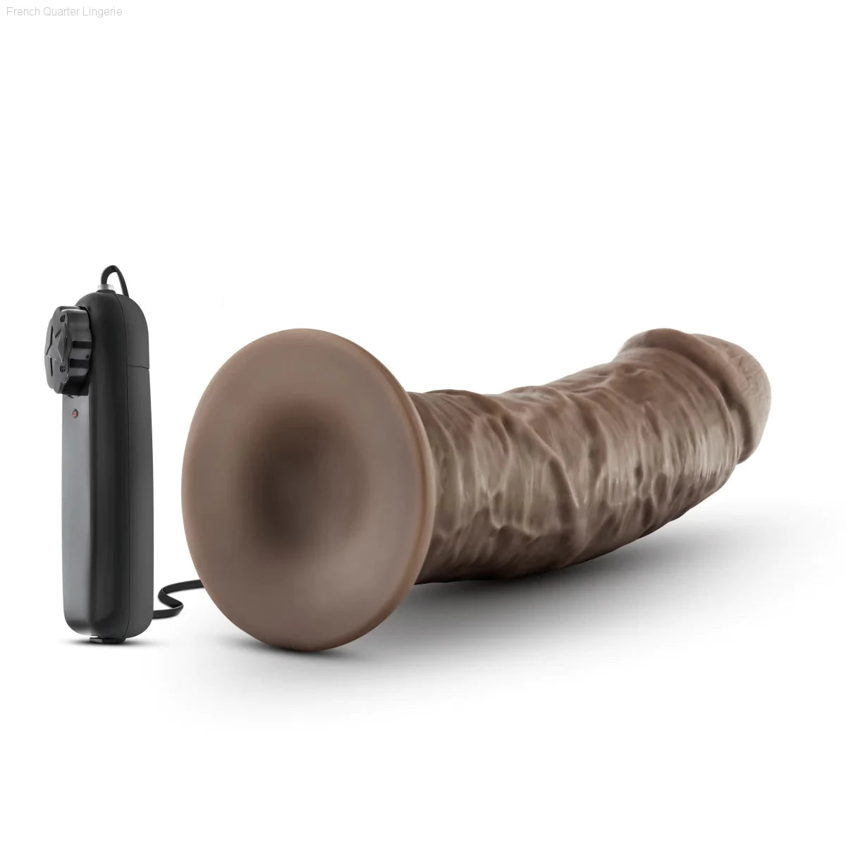 Dr. Skin Dr. Joe Realistic 8.0-Inch Long Remote Control Vibrating Dildo With Suction Cup Base-French Quarter Lingerie Dr. Skin Dr. Joe Realistic 8.0-Inch Long Remote Control Vibrating Dildo With Suction Cup Base-French Quarter Lingerie