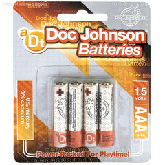 Batteries - Doc Johnson Batteries AAA - 4 Count