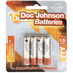 Doc Johnson Batteries AAA - 4 Count