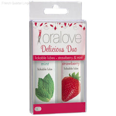 Oral Sex Essentials - Oralove Delicious Duo - Strawberry & Mint