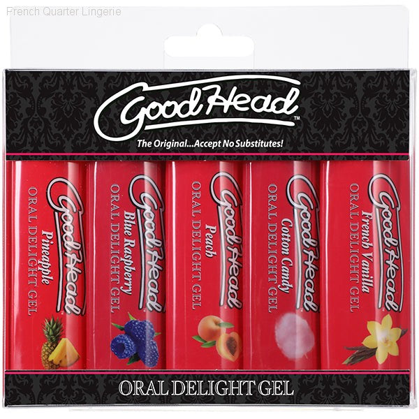 Oral Sex Essentials - GoodHead™ Oral Delight Gels - 5 Pack