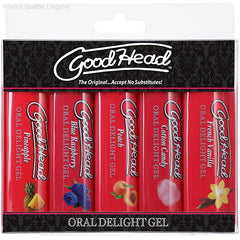 Oral Sex Essentials - GoodHead™ Oral Delight Gels - 5 Pack