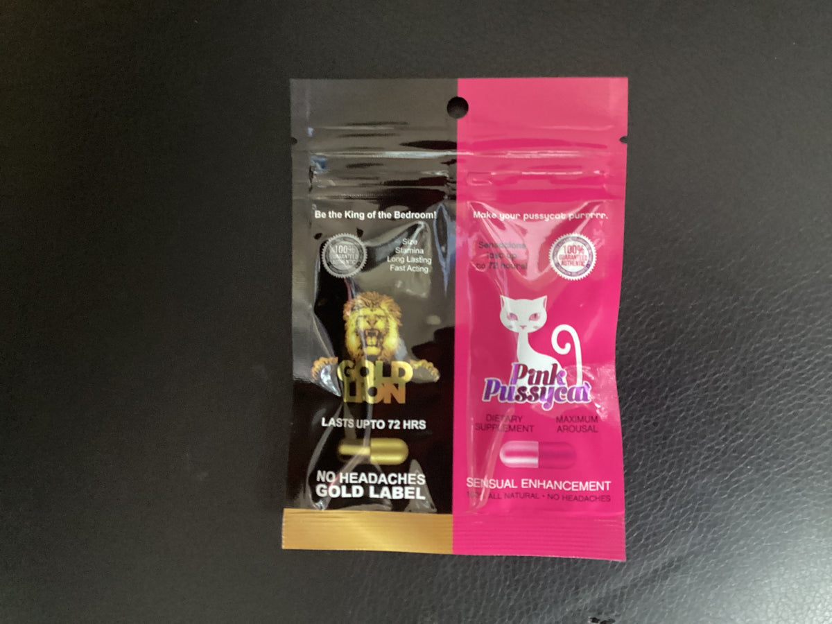 Gold Lion + Pink Pussycat Enhancement Pills