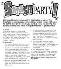 Smash Party Sexy Tipping Tower Drinking Game