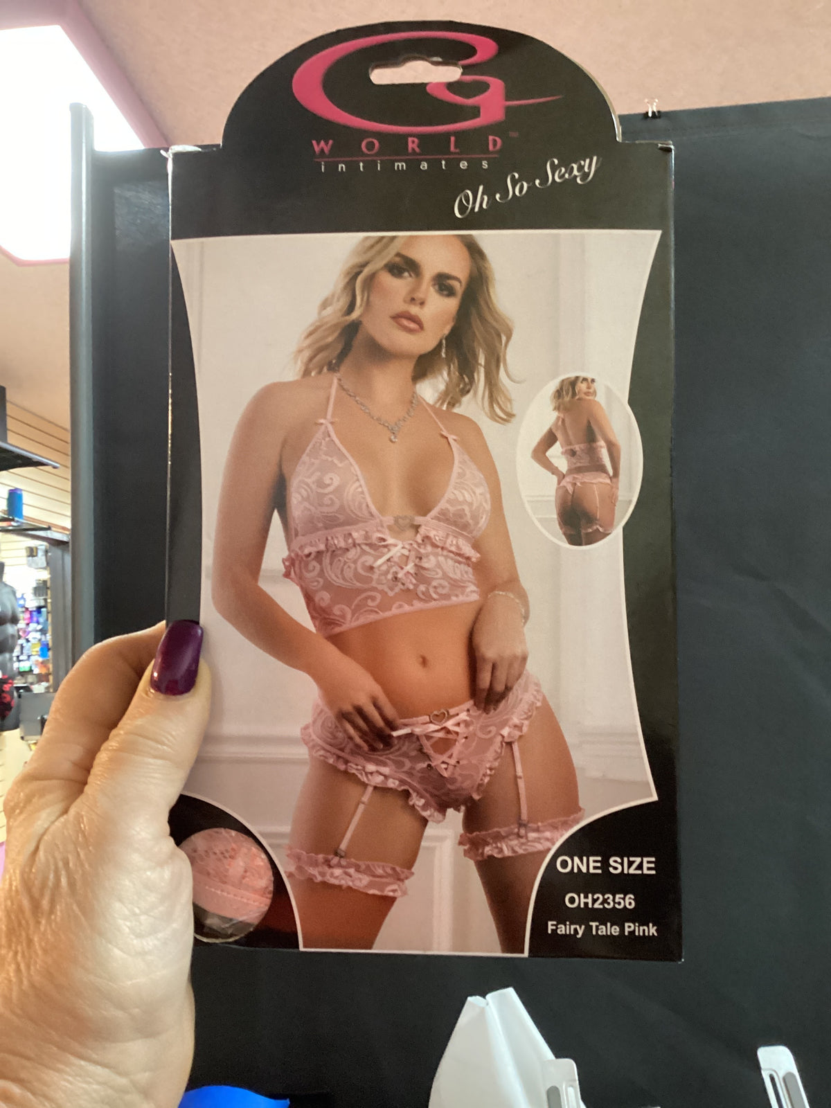 G-World 3pc Bustier High Waist Cheekini & Lace Garters