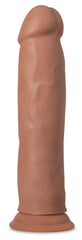 Au Nat Au Naturel By Blush® | Carlos Realistic Mocha 9.5-Inch Long Dildo With Suction Cup Base