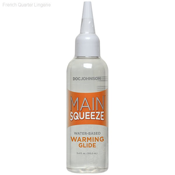 Lubricants - Main Squeeze Warming Water Based Lubricant 3.4oz