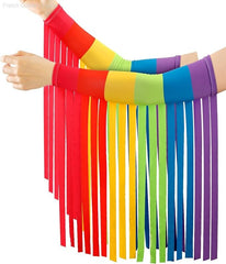 Rainbow : O/S - Rainbow Fringe Arm Piece