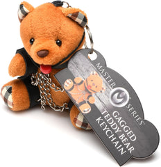 Gagged Teddy Bear Keychain