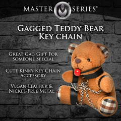 Gagged Teddy Bear Keychain