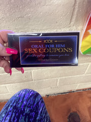 Oral Sex for Him Coupon Book