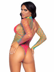 Taste The Rainbow Fishnet Bodysuit