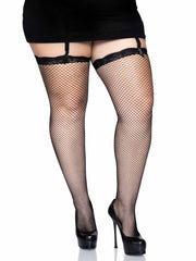 Gwen Fishnet Thigh High Stockings